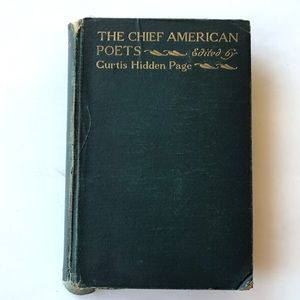 The Chief American Poets Curtis Hidden Page Vintage 1905